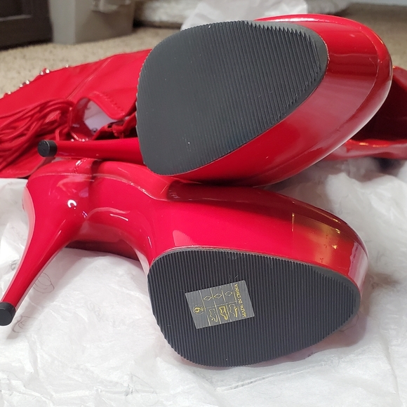 Pleaser Delight 3063 thigh high boots - Picture 2 of 6